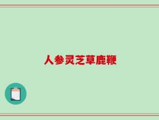 人参灵芝草鹿鞭