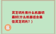 灵芝切片用什么机器切最好(什么机器适合最佳灵芝切片？)
