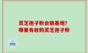 灵芝孢子粉会销基地？哪里有收购灵芝孢子粉