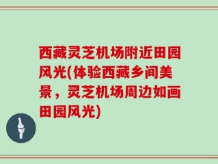 西藏灵芝机场附近田园风光(体验西藏乡间美景，灵芝机场周边如画田园风光)
