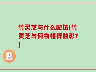 竹灵芝与什么配伍(竹灵芝与何物相得益彰？)