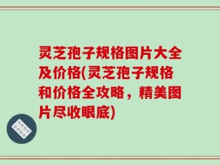 灵芝孢子规格图片大全及价格(灵芝孢子规格和价格全攻略，精美图片尽收眼底)