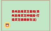 贵州息烽灵芝基地(贵州息烽灵芝种植园-打造灵芝健康新生活)