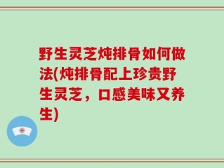 野生灵芝炖排骨如何做法(炖排骨配上珍贵野生灵芝，口感美味又养生)