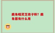 鹿角帽灵芝孢子粉？鹿角菌有什么用