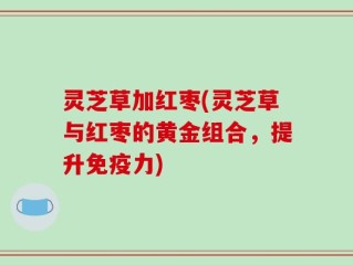 灵芝草加红枣(灵芝草与红枣的黄金组合，提升免疫力)