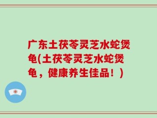 广东土茯苓灵芝水蛇煲龟(土茯苓灵芝水蛇煲龟，健康养生佳品！)