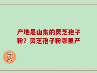 产地是山东的灵芝孢子粉？灵芝孢子粉哪里产