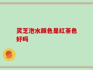 灵芝泡水颜色是红茶色好吗