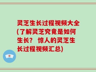 灵芝生长过程视频大全(了解灵芝究竟是如何生长？ 惊人的灵芝生长过程视频汇总)