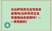 从拉萨到灵芝自驾有高速费吗(拉萨到灵芝自驾需缴纳高速费吗？——费用解析)