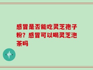 感冒是否能吃灵芝孢子粉？感冒可以喝灵芝泡茶吗