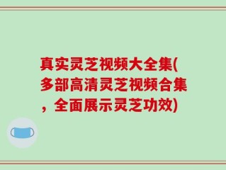 真实灵芝视频大全集(多部高清灵芝视频合集，全面展示灵芝功效)
