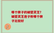 哪个牌子的破壁灵芝？破壁灵芝孢子粉哪个牌子比较好