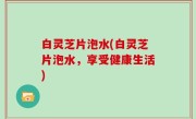 白灵芝片泡水(白灵芝片泡水，享受健康生活)