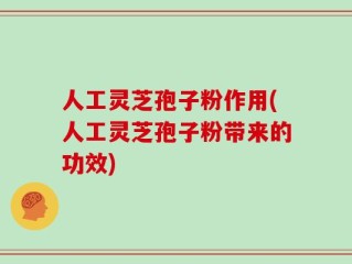 人工灵芝孢子粉作用(人工灵芝孢子粉带来的功效)