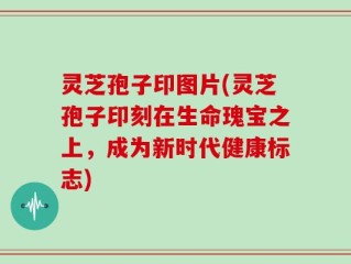灵芝孢子印图片(灵芝孢子印刻在生命瑰宝之上，成为新时代健康标志)
