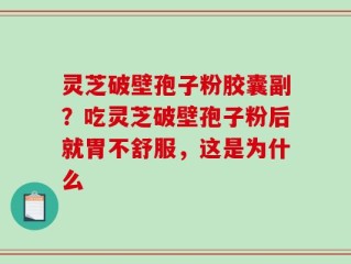 灵芝破壁孢子粉胶囊副？吃灵芝破壁孢子粉后就胃不舒服，这是为什么