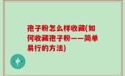 孢子粉怎么样收藏(如何收藏孢子粉——简单易行的方法)