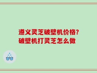 遵义灵芝破壁机价格？破壁机打灵芝怎么做