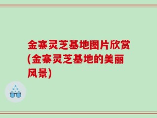 金寨灵芝基地图片欣赏(金寨灵芝基地的美丽风景)