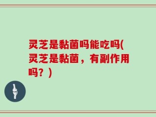 灵芝是黏菌吗能吃吗(灵芝是黏菌，有副作用吗？)