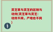 灵芝草与灵芝的区别与功效(灵芝草与灵芝：功效不同，产地也不同)