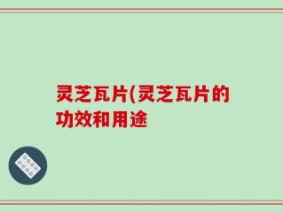 灵芝瓦片(灵芝瓦片的功效和用途