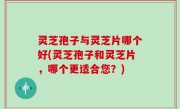 灵芝孢子与灵芝片哪个好(灵芝孢子和灵芝片，哪个更适合您？)