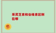 采灵芝素和谷维素区别在哪