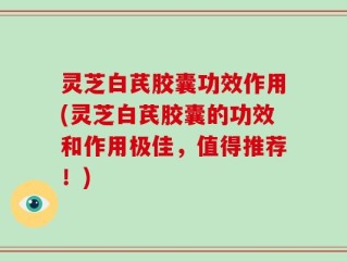 灵芝白芪胶囊功效作用(灵芝白芪胶囊的功效和作用极佳，值得推荐！)