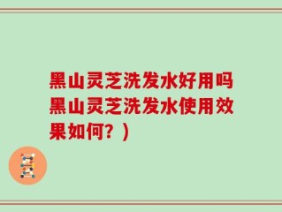 黑山灵芝洗发水好用吗黑山灵芝洗发水使用效果如何？)