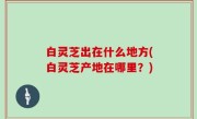 白灵芝出在什么地方(白灵芝产地在哪里？)