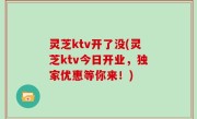 灵芝ktv开了没(灵芝ktv今日开业，独家优惠等你来！)