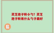 灵芝孢子粉小勺？灵芝孢子粉用什么勺子最好