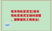 塔吊司机常灵芝(塔吊司机常用灵芝保持清醒，保障建筑工地安全)