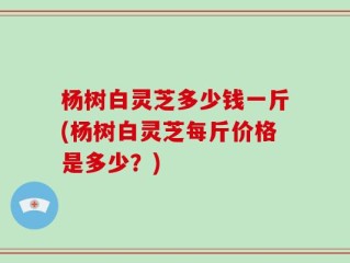 杨树白灵芝多少钱一斤(杨树白灵芝每斤价格是多少？)