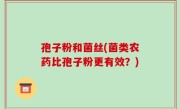 孢子粉和菌丝(菌类农药比孢子粉更有效？)