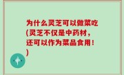 为什么灵芝可以做菜吃(灵芝不仅是中药材，还可以作为菜品食用！)