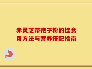 赤灵芝带孢子粉的佳食用方法与营养搭配指南