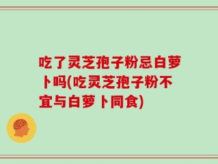吃了灵芝孢子粉忌白萝卜吗(吃灵芝孢子粉不宜与白萝卜同食)