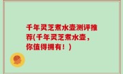 千年灵芝煮水壶测评推荐(千年灵芝煮水壶，你值得拥有！)
