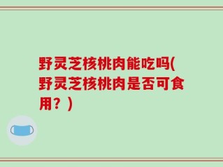 野灵芝核桃肉能吃吗(野灵芝核桃肉是否可食用？)
