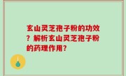 玄山灵芝孢子粉的功效？解析玄山灵芝孢子粉的药理作用？