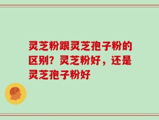 灵芝粉跟灵芝孢子粉的区别？灵芝粉好，还是灵芝孢子粉好