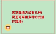 灵芝栽培方式有几种(灵芝可采用多种方式进行栽培)