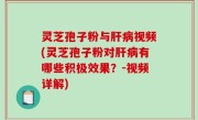 灵芝孢子粉与肝病视频(灵芝孢子粉对肝病有哪些积极效果？-视频详解)