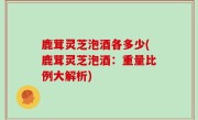 鹿茸灵芝泡酒各多少(鹿茸灵芝泡酒：重量比例大解析)