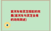 紫河车和灵芝搭配的效果(紫河车与灵芝合用的功效简述)