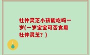 杜仲灵芝小孩能吃吗一岁(一岁宝宝可否食用杜仲灵芝？)